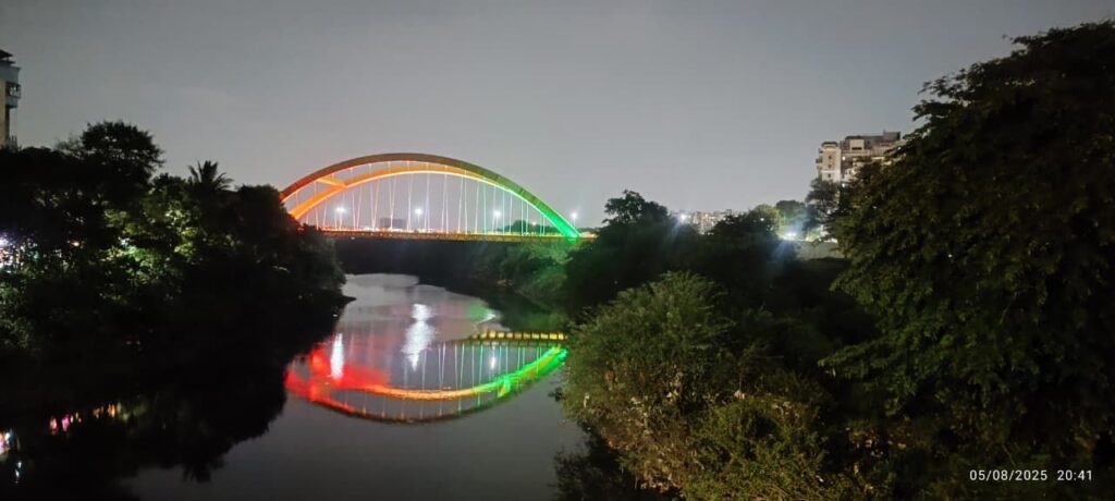 Butterfly Bridge In PCMC Dazzles With LED Lights, Draws Tourists In Large Numbers  