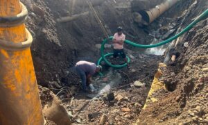 Pune: 1200 MM Diameter Water Pipeline Damaged In Sant Tukaram nagar During Metro Work; Residents Urged To Use Water Sparingly
