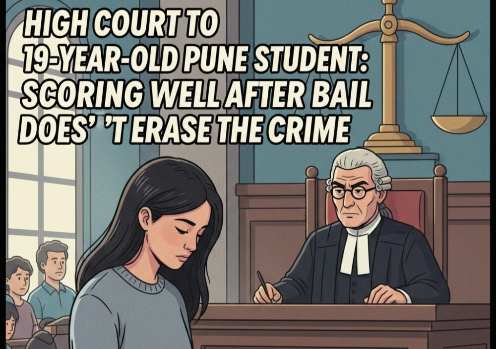 High Court to 19-year-old Pune student: Scoring well after bail doesn’t erase the crime