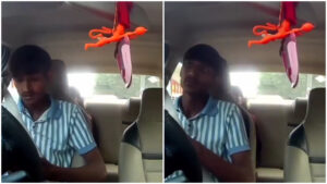Viral Dashcam Video: Woman Walks Out Without Paying After Heated Cab Drop-Off Dispute