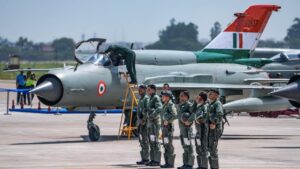 MiG-21 flies through Indian skies for last time, Rajnath Singh terms it ‘national pride’