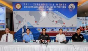 Tri-Services All-Women Sailing Team To Circumnavigate The Globe On IASV Triveni