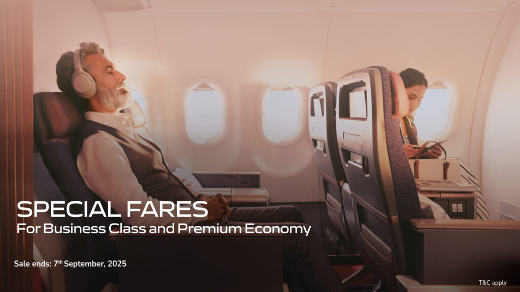 AIR INDIA LAUNCHES LIMITED-PERIOD SALE FORBUSINESS CLASS AND PREMIUM ECONOMY TRAVEL