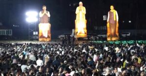 VIDEOS & PHOTOS: Pune Hosts First-Ever 3D Drone Show in Maharashtra on PM Modi’s 75th Birthday