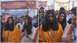 Aishwarya Rai Bachchan Visits GSB Ganpati Pandal with Daughter Aaradhya; Video Goes Viral