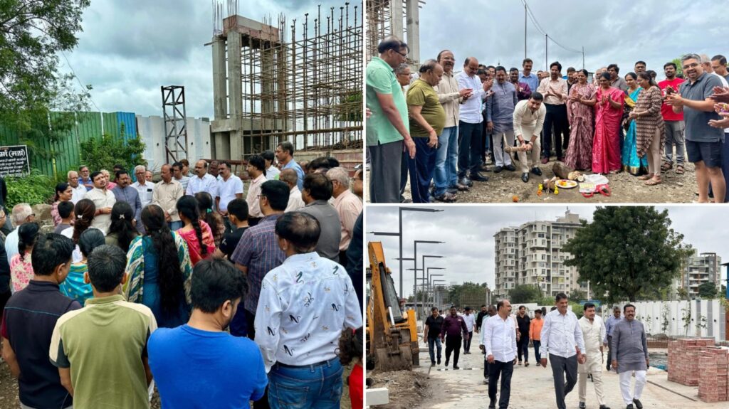 Pimple Saudagar: Concrete Road Work Begins at Trios-Zulelal Society After Years of Delay