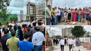 Pimple Saudagar: Concrete Road Work Begins at Trios-Zulelal Society After Years of Delay