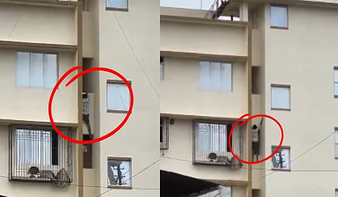 Dombivli Tragedy captured on Cam: 21-Year-Old Youth Jumps to Death from 11th Floor After Love Dispute