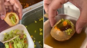 "This is an insult to our pani puri" — Netizens furious after watching bizarre avocado pani puri video
