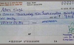 'Saven Thursday Six Harendra Sixty Rupees Only': Bank Bounces Himachal Principal's Cheque to Worker, Photo Goes Viral