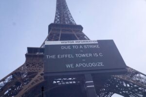 Eiffel Tower closed as nationwide strikes sweep France over austerity measures