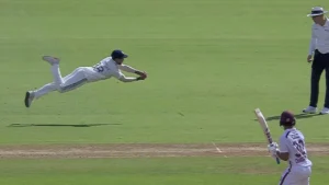 Watch: Nitish Reddy’s ‘Superman’ Catch Stuns Fans as India Crush West Indies by Innings and 140 Runs