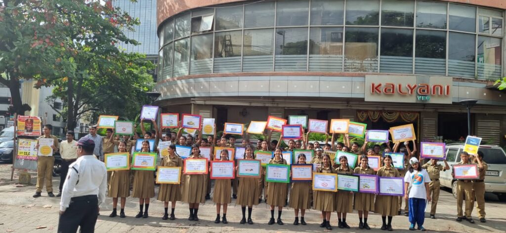 Pune: Team Swachh Kalyani Nagar Traffic Drive 2025 Champions Road Safety And Civic Awareness