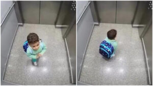 “Please Open The Door, Lord”: Boy’s Innocent Prayer Inside Stuck Lift Moves Millions Online | WATCH