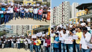 Pune: Hinjawadi Residents and IT Professionals Hold Peaceful Protest Over Rising Road Accidents, Demand Safer Infra