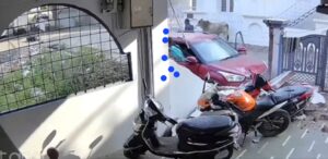 Viral Video: Mother Allegedly Defends “Mera beta toh chalayega” after Teen Rams SUV Into Biker, Crashes Into House Wall