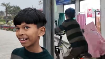 Viral Video: From Strangers to Friends; American Tourist Gifts New Bike to Indian Boy