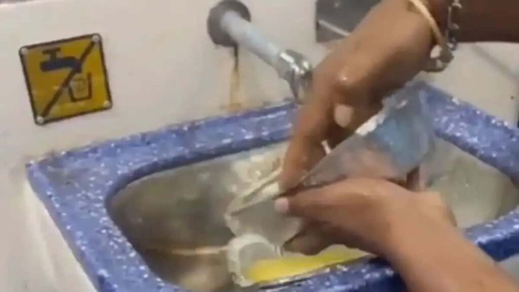 Shocking Video Shows Disposable Food Containers Being Reused on Train, IRCTC Takes Action