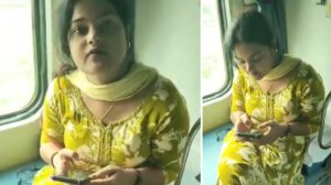 Viral Video: Woman’s Arrogant Reply to TTE Over No-Ticket Travel Sparks Outrage Online