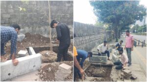 Pune: PCMC Begins Footpath Beautification Work From Kalewadi Chowk To Ambience Hotel Road