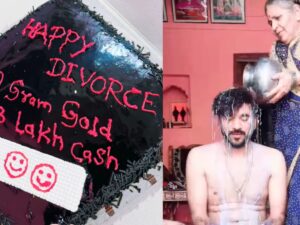 Viral 'Happy Divorce': ‘Gave 120 grams of gold and ₹18 lakh cash…’; Man Celebrates Divorce with Milk Ritual and Cake-cutting Ceremony