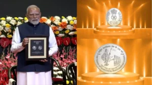 PM Modi Unveils Rs 100 Coin Featuring RSS Volunteers, Bharat Mata for First Time in Independent India