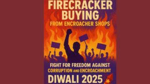 Pune: Wakad Residents Boycott Firecrackers From Illegal Stalls, Protest Footpath Encroachment and “Smart City” Planning Failures
