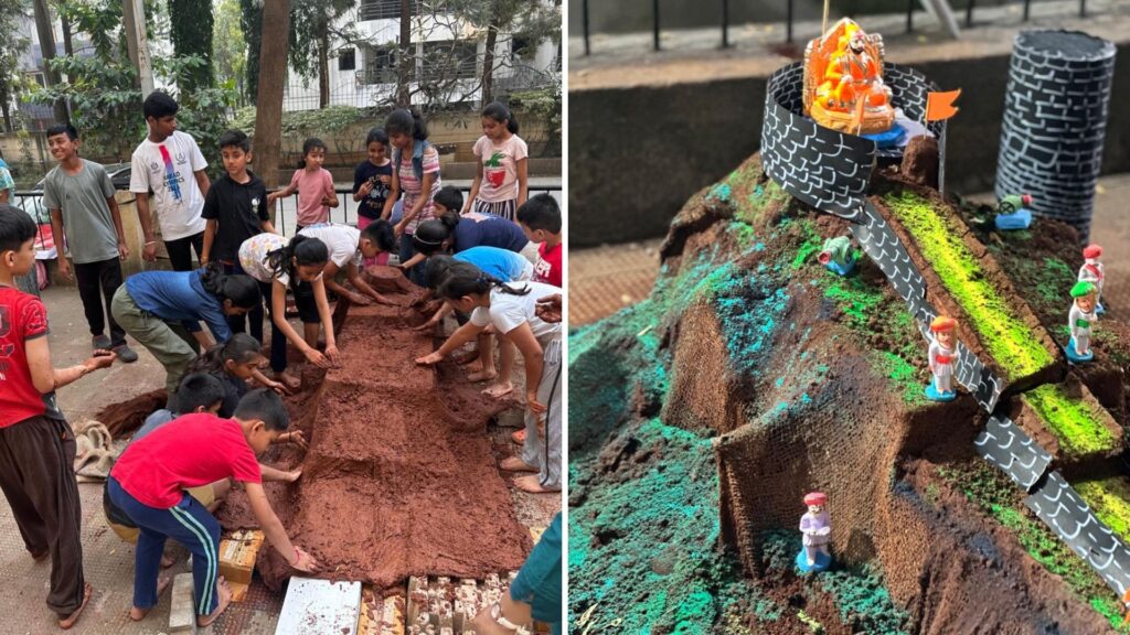 Pune: Sanskriti Society Revives Maratha Legacy Through Fort Making Tradition In Wakad