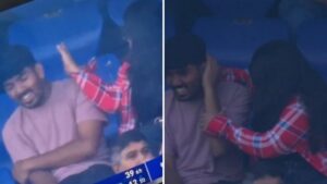 Cricket Drama: Girl Playfully Slaps Boy During IND vs WI 2nd Test, Sparks Social Media Frenzy