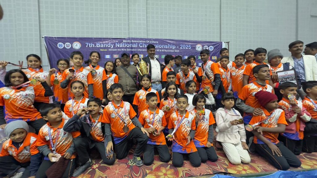 Maharashtra team Secures 4th Place in 7th National Bandy Championship