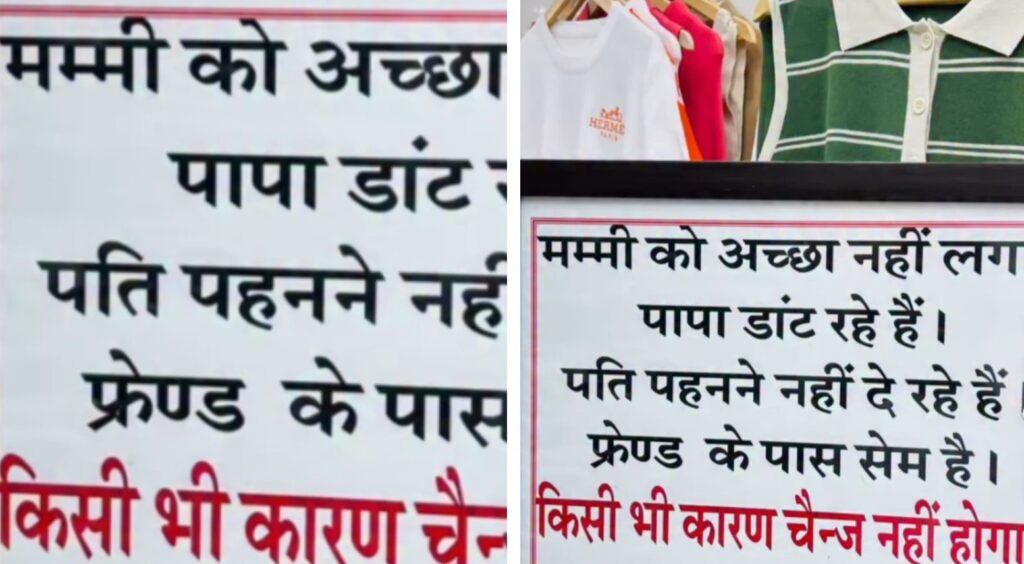 Shopkeeper’s Hilarious Signboard Goes Viral: A Witty Lesson for Every Customer!