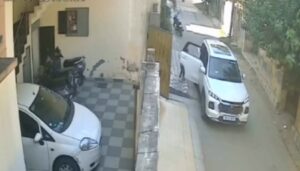 Parental Awareness Viral Clip: Boy Hit By Speeding Bike After Leaving Bag In Car; CCTV Video Shows Terrifying Seconds