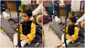 Headline:Little Boy Steals the Show at Ghazal Night with Adorable ‘Wheels on the Bus’ Performance, Wins Hearts Online