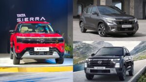 Tata Sierra vs Hyundai Creta vs Kia Seltos vs Grand Vitara: Price, Dimensions, Features And Base-Variant Comparison