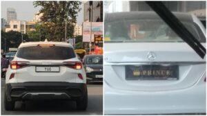 Fancy Plates Stir Public Outrage in Pune as Cars Flaunt ‘Prince’ and ‘Yug’ Instead of Official Registration Numbers