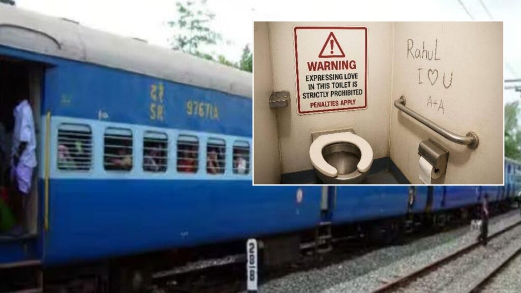 Writing Love Messages or Phone Numbers in Train Toilets Can Lead to Action — Indian Railways Warns