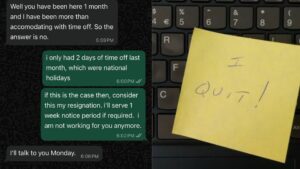 ‘Leave Denied, Resigned Instantly’: Employee Quits US-Based Startup, Later Asked to Rejoin