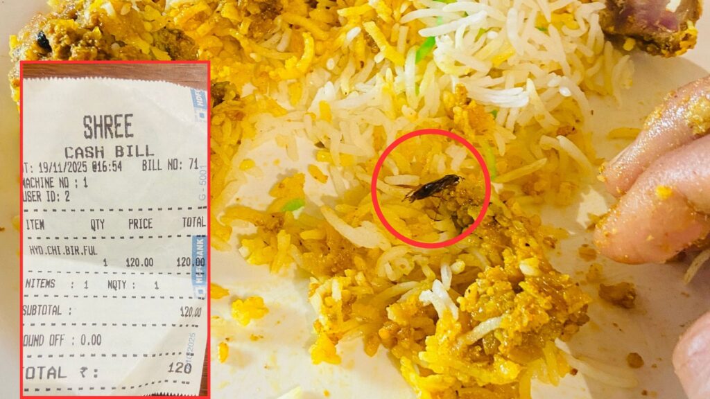 Pune Customer Finds Cockroach In Biryani; Complaint Filed Against Aundh Restaurant With FDA For Serving Unsafe Food