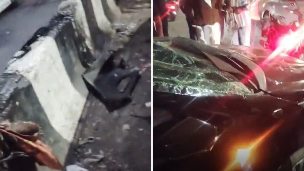 Pune: Another Accident Near Navale Bridge. As Drunk Driver Rams Car Into Divider, No Injuries Reported