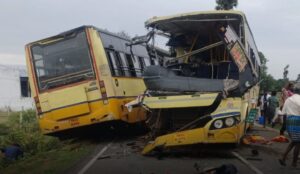 Tragic Head-On Collision Between Two Tamil Nadu Buses Claims 11 Lives, Over 60 Injured
