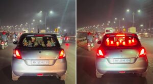 Watch: Pune Car’s Rear Dashboard Dolls Give Traffic a Spine-Chilling Twist