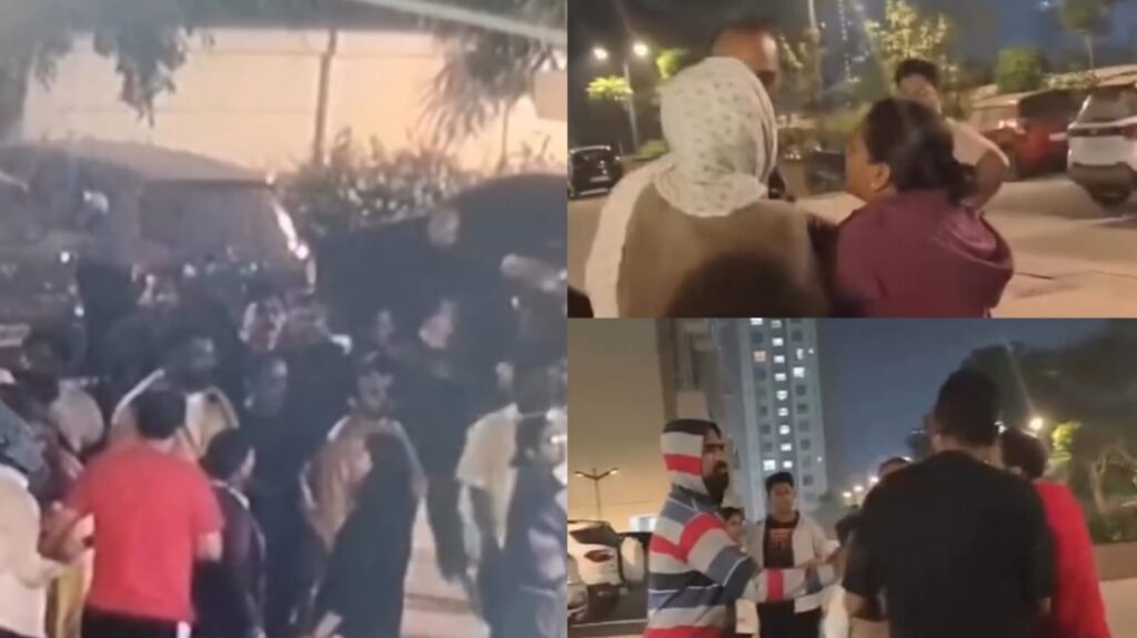 Dog Dispute Turns Violent at Wagholi’s VTP Cygnus Society; Fight Caught on Camera, Police Step In