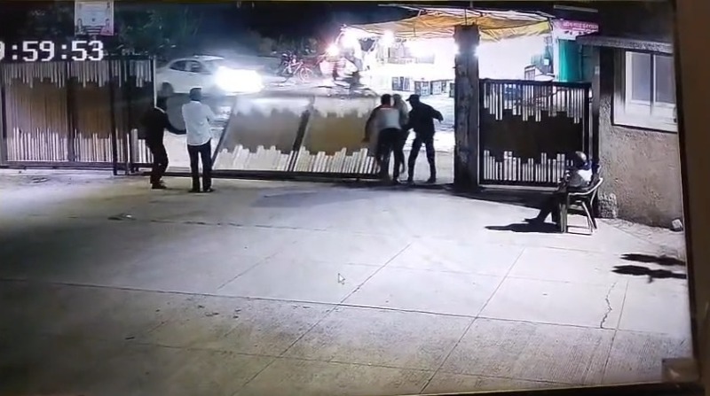 Pune: Resident Injured As Heavy Iron Gate Collapses At PM Awas Yojana Housing In Charholi