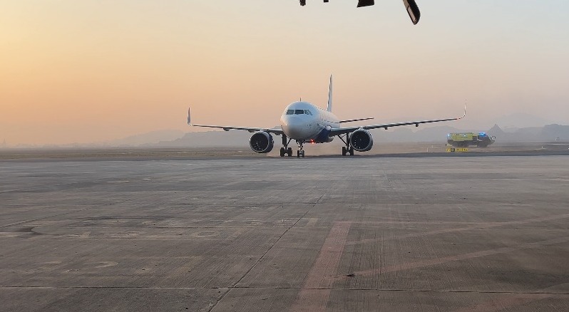 Navi Mumbai International Airport begins commercial operation with its first arrival and departure flights