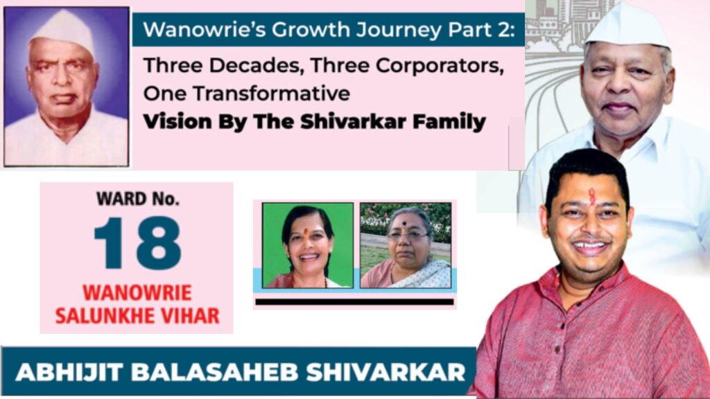 Wanowrie’s Growth Journey Part 2: Three Decades, Three Corporators, One Transformative Vision By The Shivarkar Family