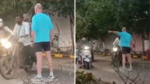 Watch | Foreign National Calls Out Footpath Riding in Pimpri-Chinchwad, Sparks Traffic Discipline Debate