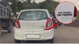 ‘EMI Is Still Due’: Alto Driver’s Honest Car Message Goes Viral Online