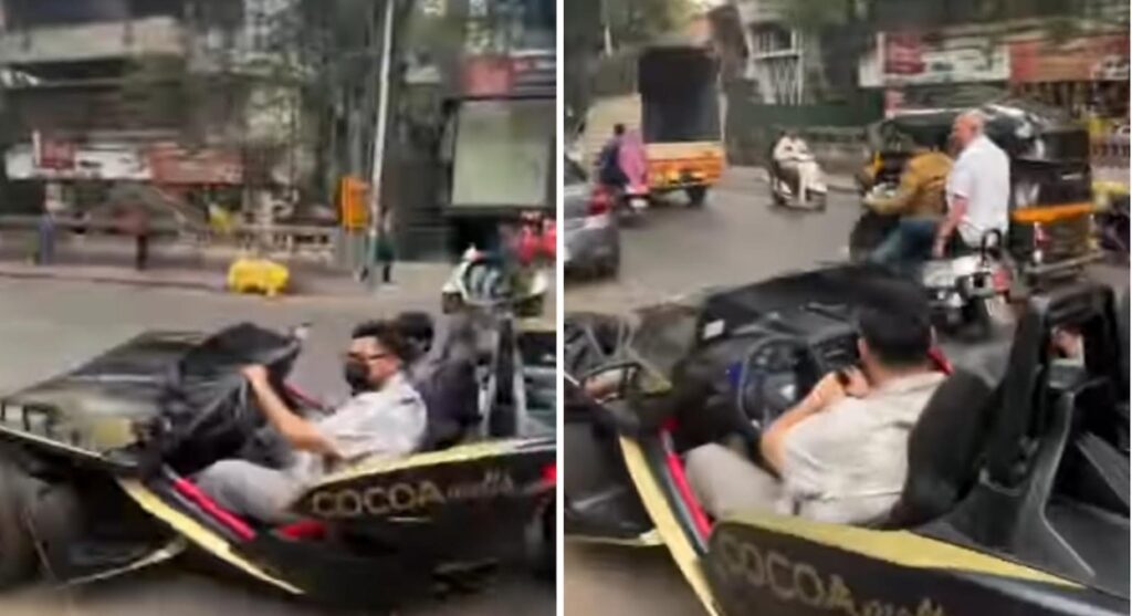 Dubai’s Rare Polaris Slingshot R Thrills Pune Streets, Crowds Flock to Catch a Glimpse