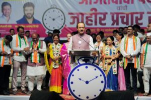 Pune: Ajit Pawar Flags Water Scarcity And Traffic Woes During Campaign In Ward 4 Kharadi Vadgaonsheri