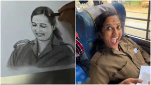 Artist Surprises KSRTC Conductor with Heartwarming Sketch During Bus Ride, Video Wins Millions of Hearts